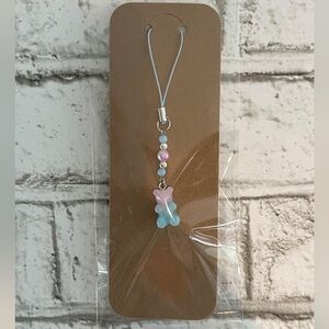 NEW!!! Gummy Bear Cell Phone and Tech Charms Light Blue and Pink